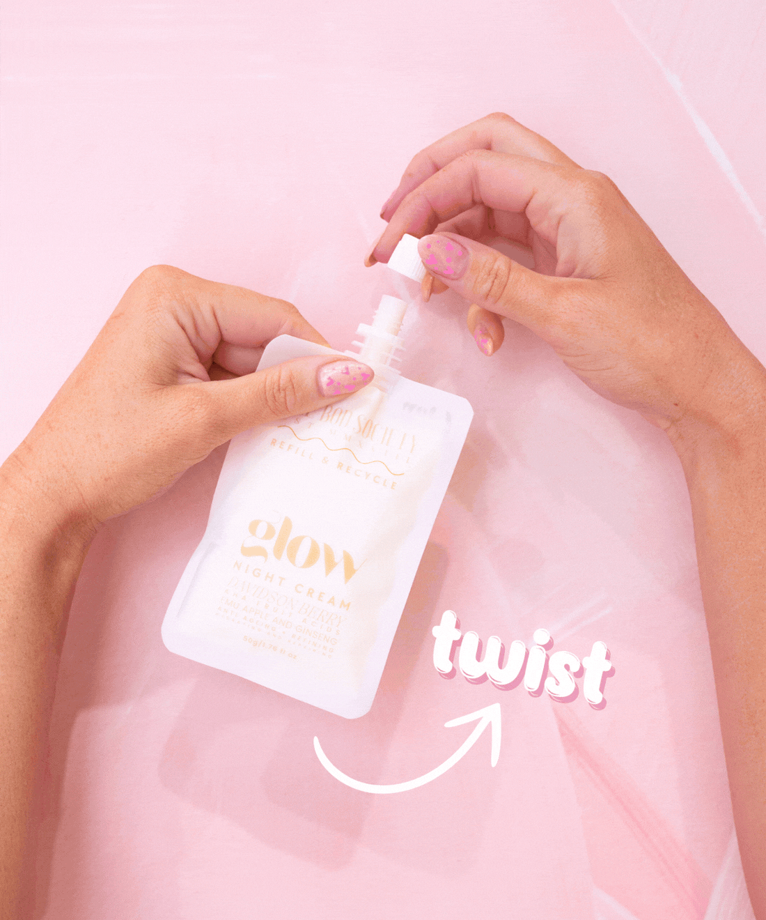 Glow Night Cream Refill | Natural, Sustainable Moisturiser for Anti-aging