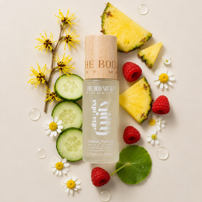 Fruity BHA & AHA Toner | Natural Exfoliating Toner | Skin Smoothing Natural Toner