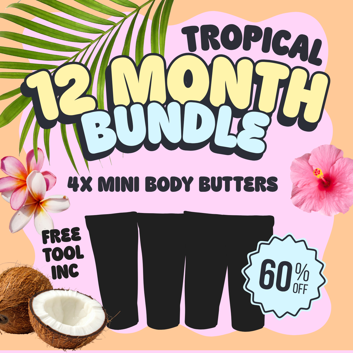 Tropical Body Butter |  Natural, Fragrance-free Body Moisturiser