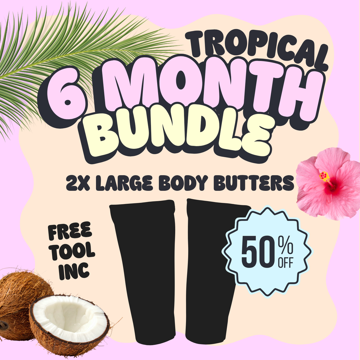Tropical Body Butter |  Natural, Fragrance-free Body Moisturiser