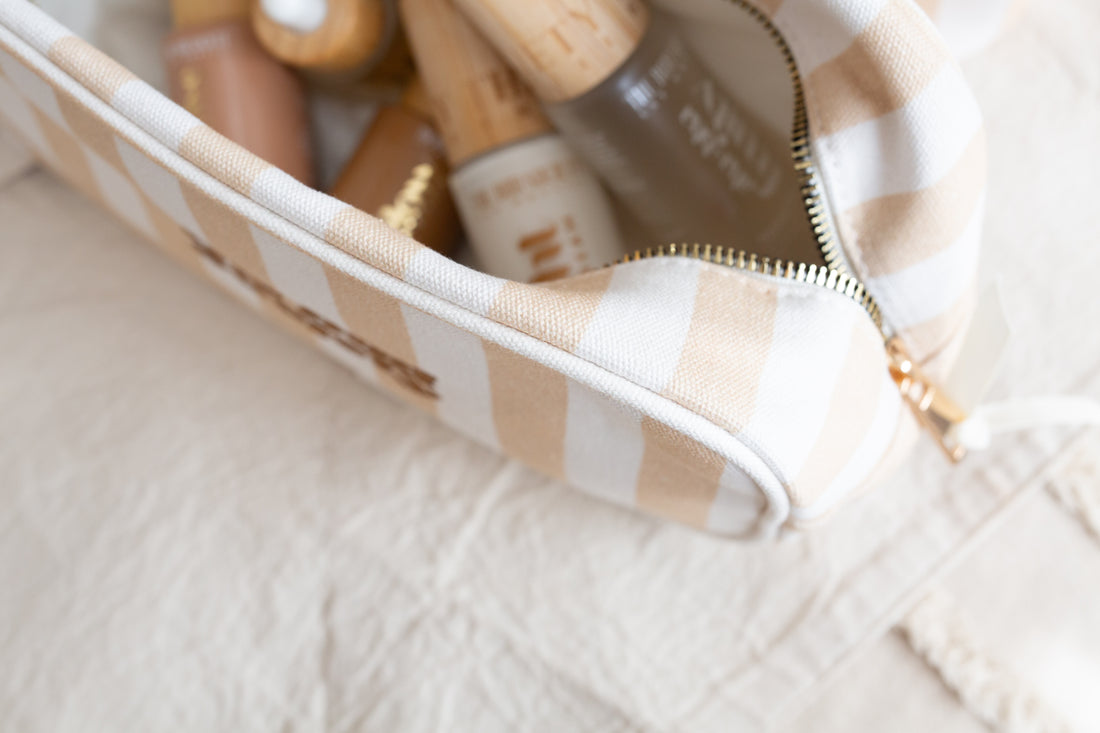 Canvas Skincare And Mineral Makeup Bags