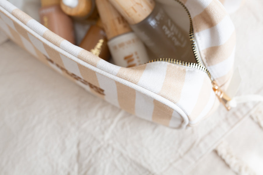 Canvas Skincare And Mineral Makeup Bags