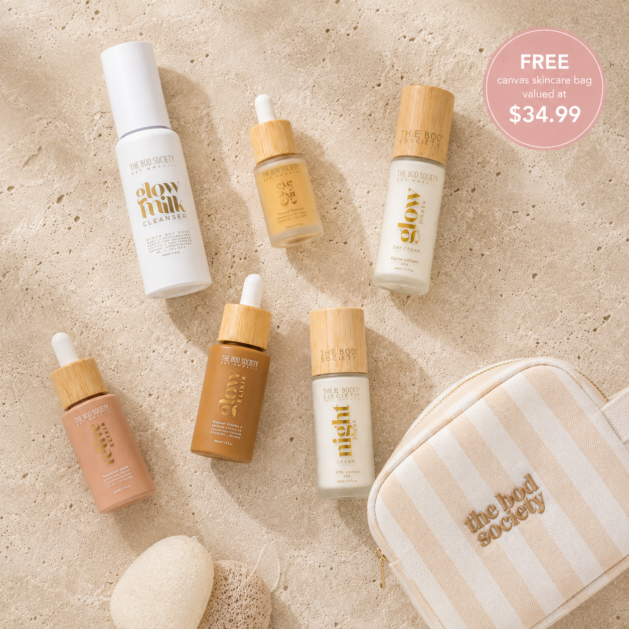 Glow Complete Skincare Bundle | Anti ageing | Collagen Natural Skincare Routine for Mature Skin