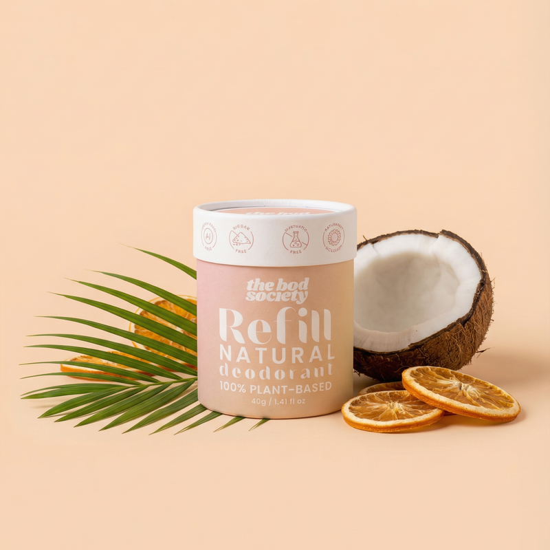 NEW Natural Deodorant Refill cartridge | Sustainable Eco Bicarb-Free