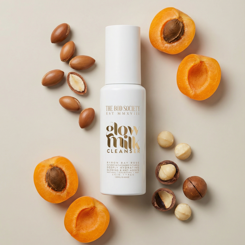 Glow Milk Face Cleanser  |  Natural, Vegan Cleanser For Mature + Dry Skin