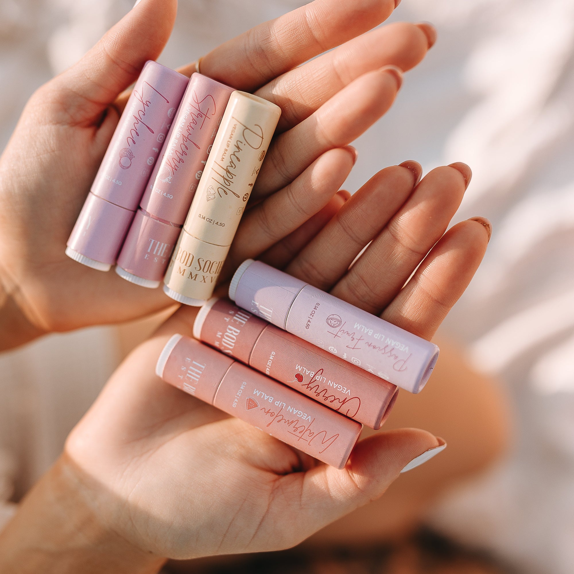 Natural Plant Based Lip Balms