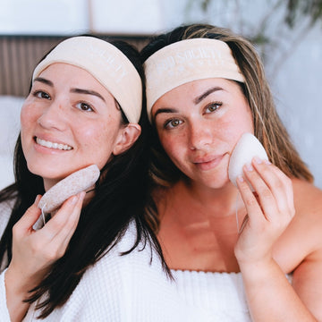 Facial Konjac Sponges |  Natural, Mineral-Infused Cleansing Sponge