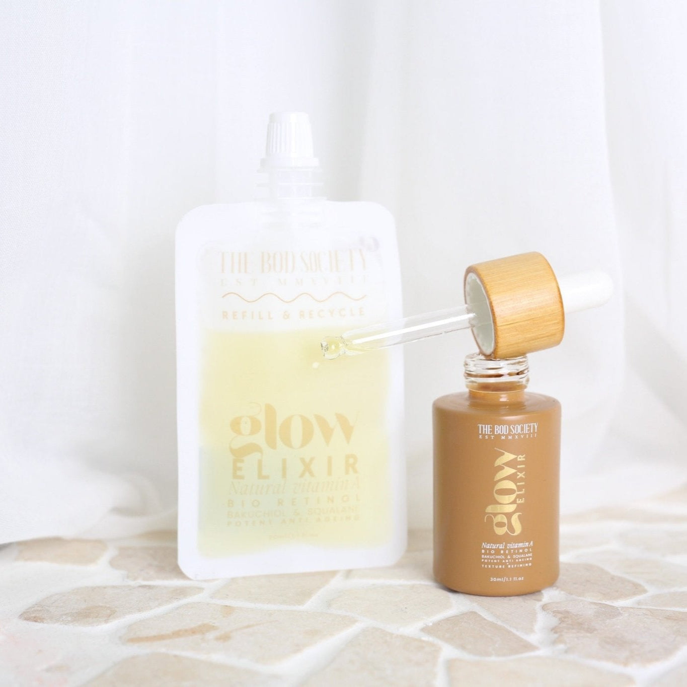 Glow Bio Retinol Refill | Natural Retinol Vitamin A, 2% Bakuchiol for Anti-aging