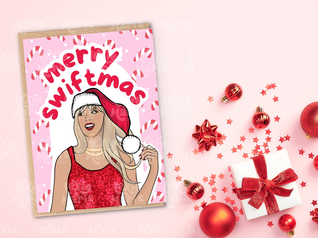 Merry Swift-mas Eco Christmas Greeting Card