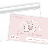 A Little Bit of Love Gift Card | Natural Skincare & Makeup Gifts