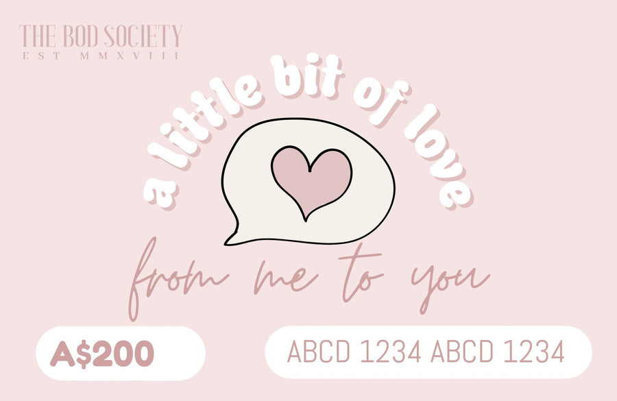 A Little Bit of Love Gift Card | Natural Skincare & Makeup Gifts