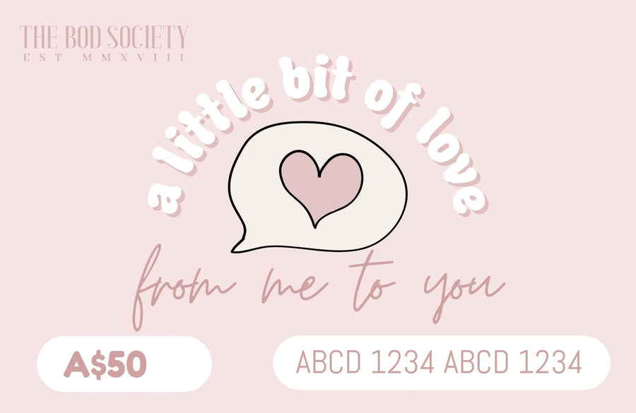 A Little Bit of Love Gift Card | Natural Skincare & Makeup Gifts