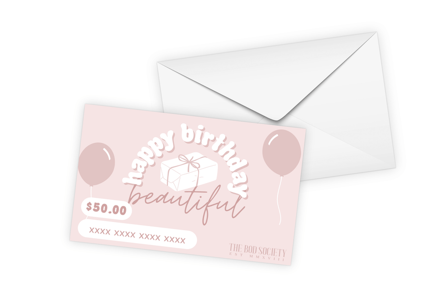 Birthday Skincare and Makeup Gift Card