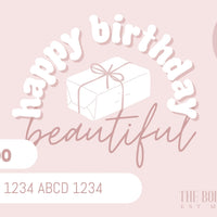 Birthday Skincare and Makeup Gift Card