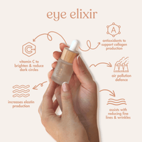 eye elixir eye serum, eye cream, vegan, cruelty-free and sustainable eco friendly