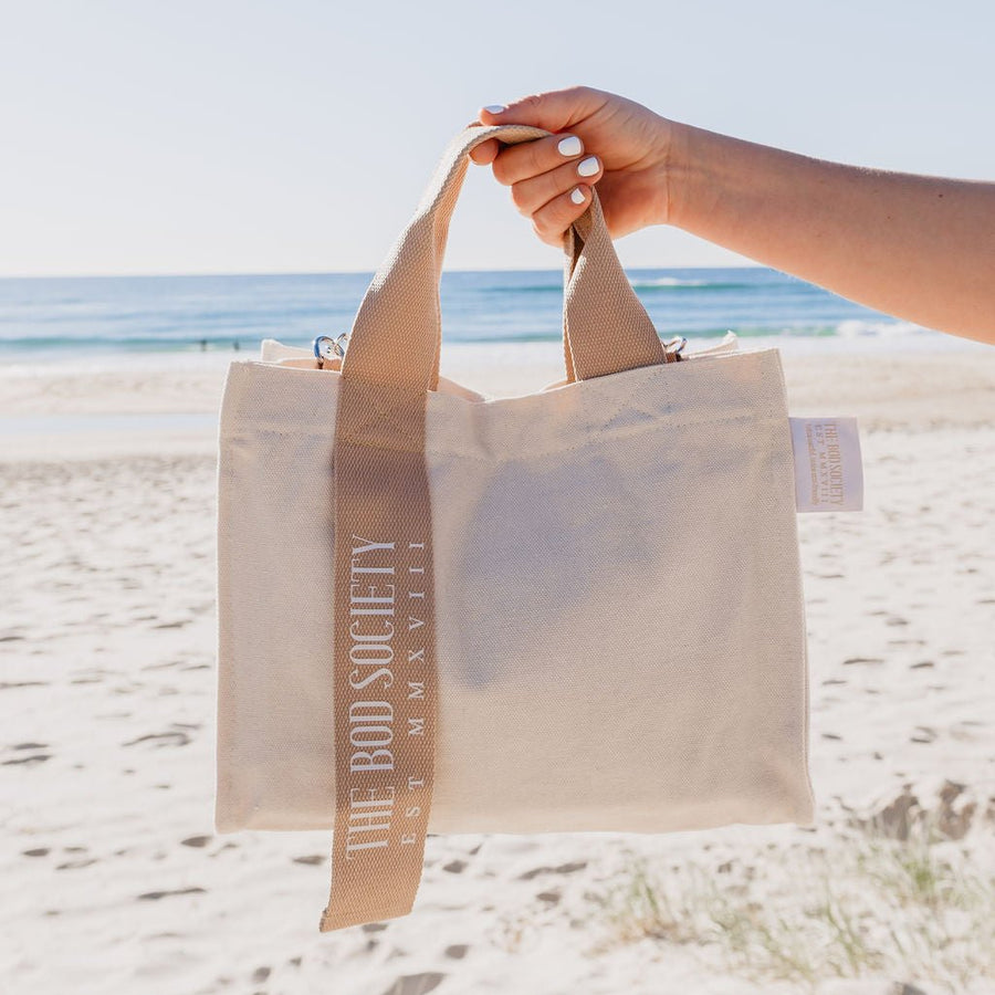 Sustainable Mini Tote Bag 100% Natural Canvas Eco Friendly Tote